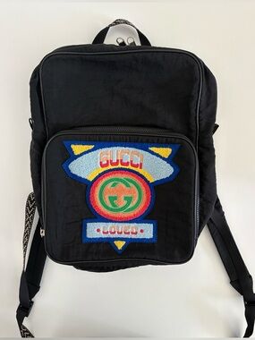 Gucci Nylon 80s Patch Backpack